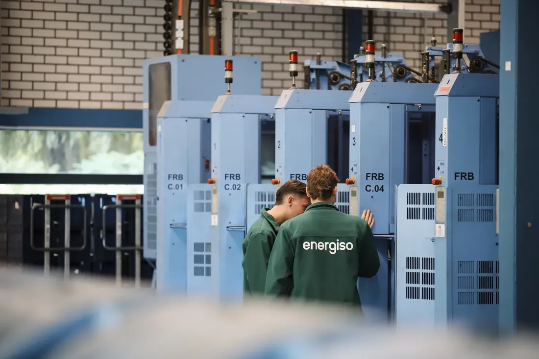 Checking the control cabinets in the plant room