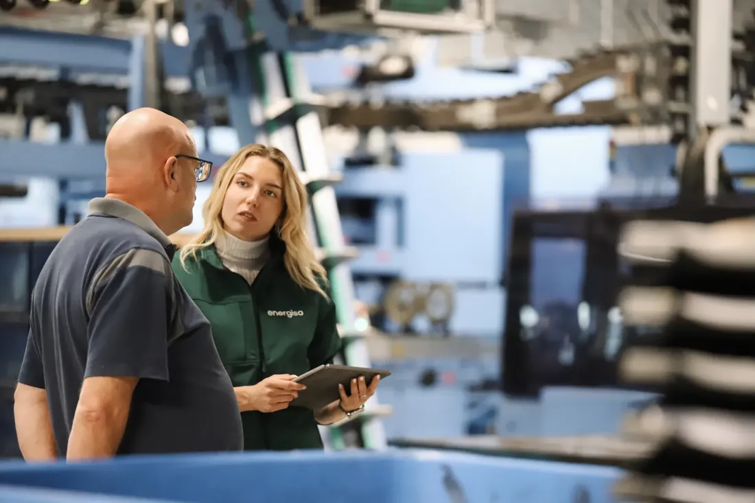 Talking it through with the site’s engineer
