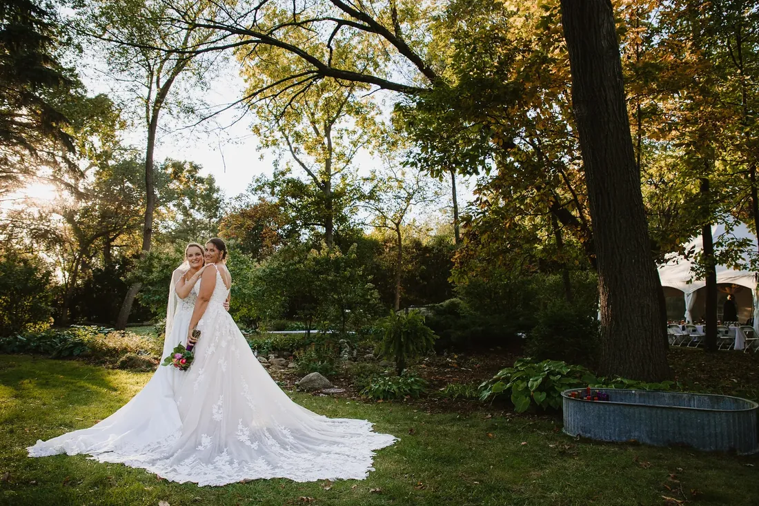 Cece & Erica: one bride, small under the big trees