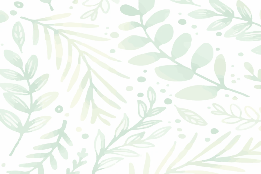 Avery’s leaf pattern in soft greens