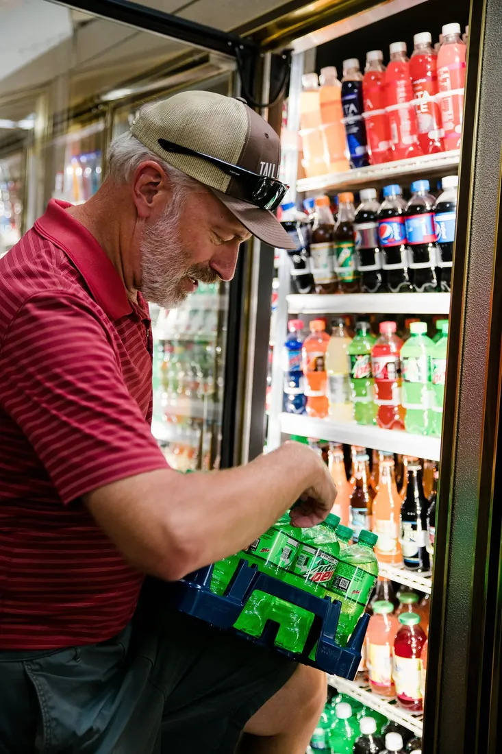 Restocking the Mountain Dew